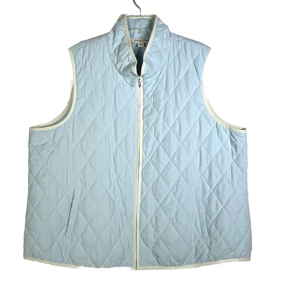 Coldwater Creek Quilted Puffer Vest Full Zip 2X - Picture 1 of 4